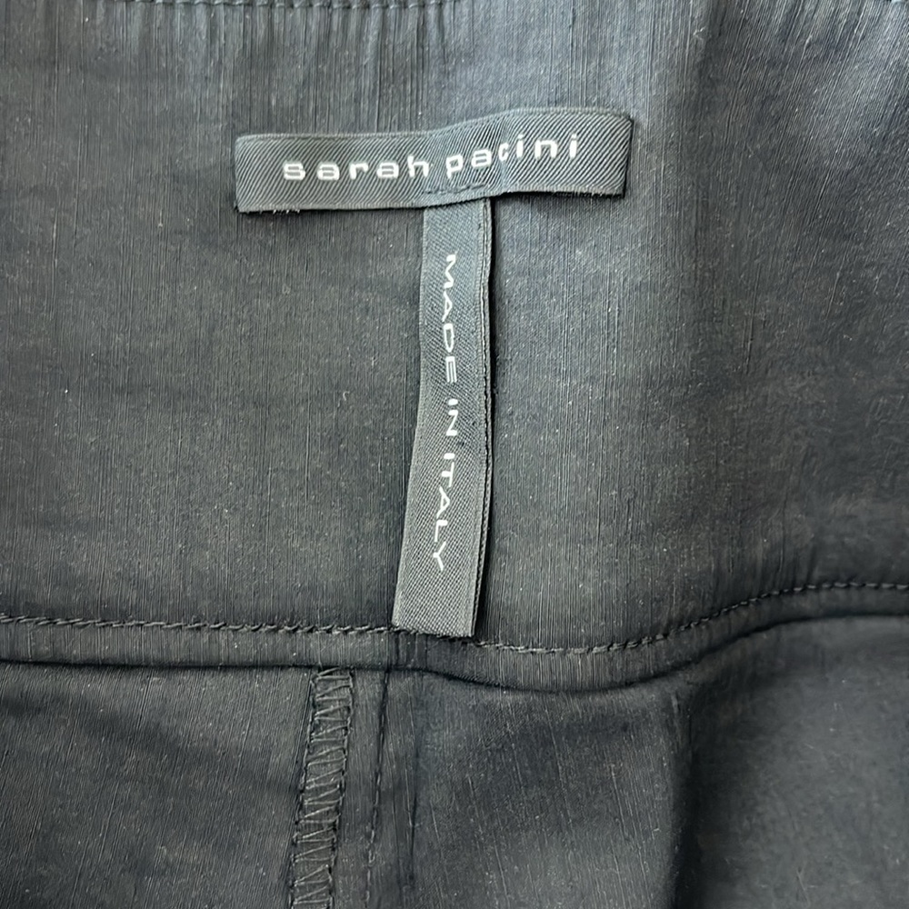 Sarah Pacini Side Zip Linen Pants - Picture 7 of 10